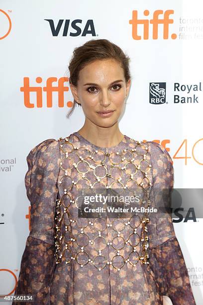 Natalie Portman attends the 4th annual festival kick-off fundraising soiree during the 2015 Toronto International Film Festival at TIFF Bell Lightbox...