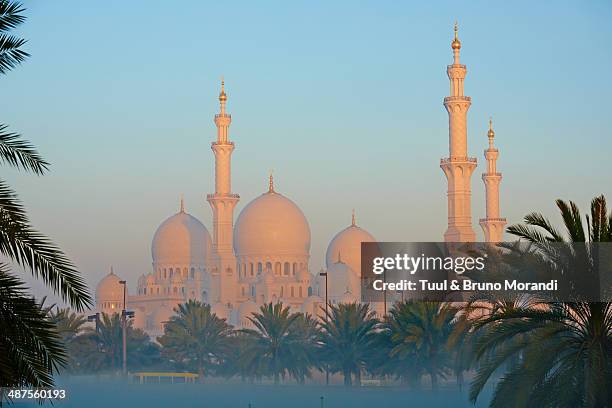 abu dhabi, sheikh zayed grand mosque - abu dhabi city photos et images de collection