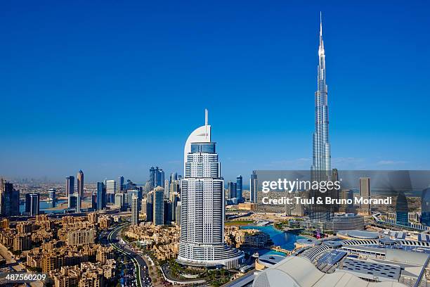 dubai, burj khalifa tower - burj khalifa stock-fotos und bilder