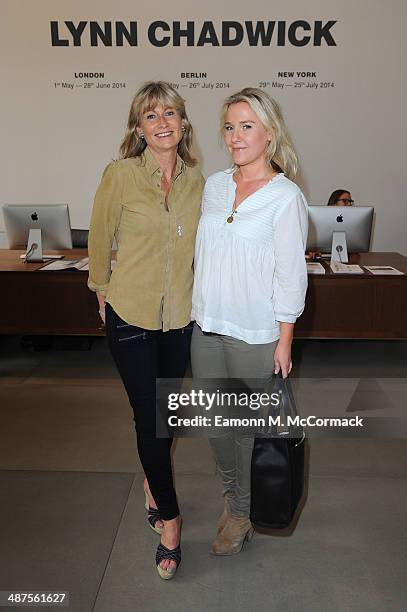 Alison Myners and Lucy Myners attend the private view for Lynn Chadwick Retrospectives at Blain Southern London on April 30, 2014 in London, England.