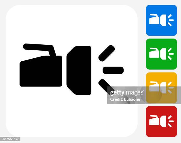 flashlight icon flat graphic design - flashlight night stock illustrations