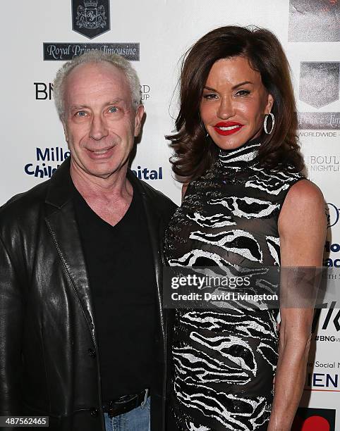 Dr. Robert Gerner and TV personality Janice Dickinson attend "30 Years of Music, Art & Fashion" benefiting Miller Children's Hospital at The Attic on...