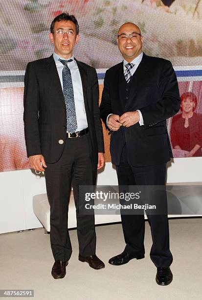 Al Jazeera's Ehab Al Shihabi and Ali Velshi at The Cable Show on April 30, 2014 in Los Angeles, California.