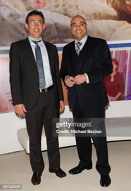 Al Jazeera's Ehab Al Shihabi and Ali Velshi at The Cable Show on April 30, 2014 in Los Angeles, California.