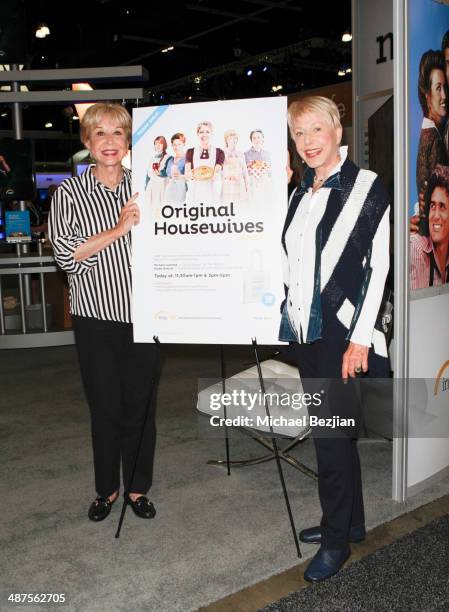Actresses Michael Learned and Karen Grassle at The Cable Show on April 30, 2014 in Los Angeles, California.