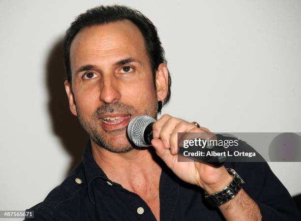 Director/actor Oscar Torre arrives for the screening of "Pretty Rosebud" held at Laemmle NoHo 7 on April 30, 2014 in North Hollywood, California.