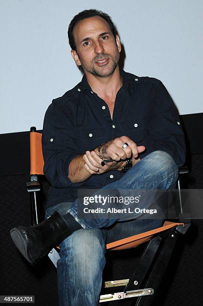 Director/actor Oscar Torre arrives for the screening of "Pretty Rosebud" held at Laemmle NoHo 7 on April 30, 2014 in North Hollywood, California.