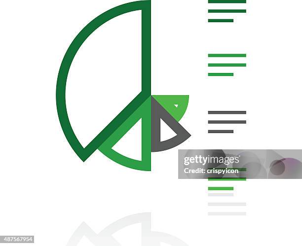 coxcomb chart icon on a white background. - feathery amaranth stock illustrations
