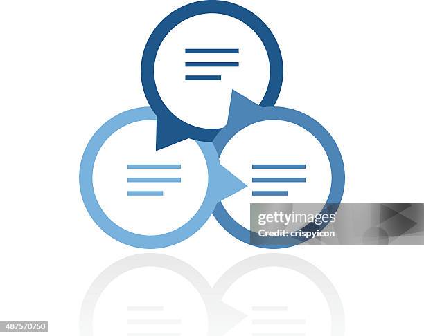 venn diagram icon on a white background. - venn diagram stock illustrations