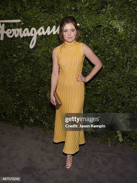 Actress Lorraine Nicholson attends the Salvatore Ferragamo Celebration of 100 Years in Hollywood with the newly unveiled Rodeo Drive flagship at...