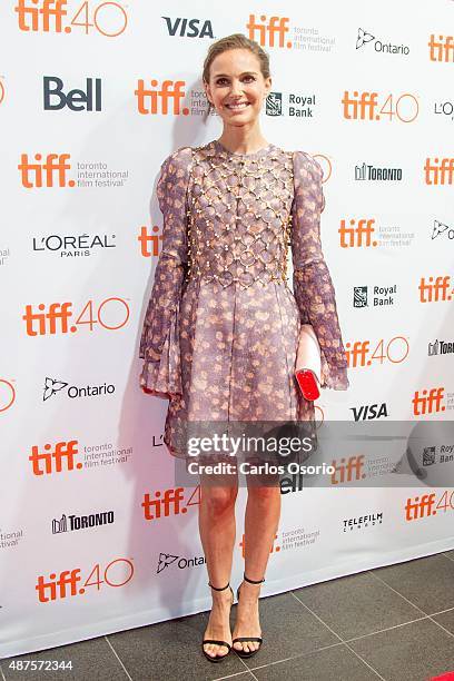 Actress Natalie Portman on the red carpet at the TIFF Bell Lightbox in Toronto on September 9, 2015. On the eve of TIFF's 40th year, Toronto's film...