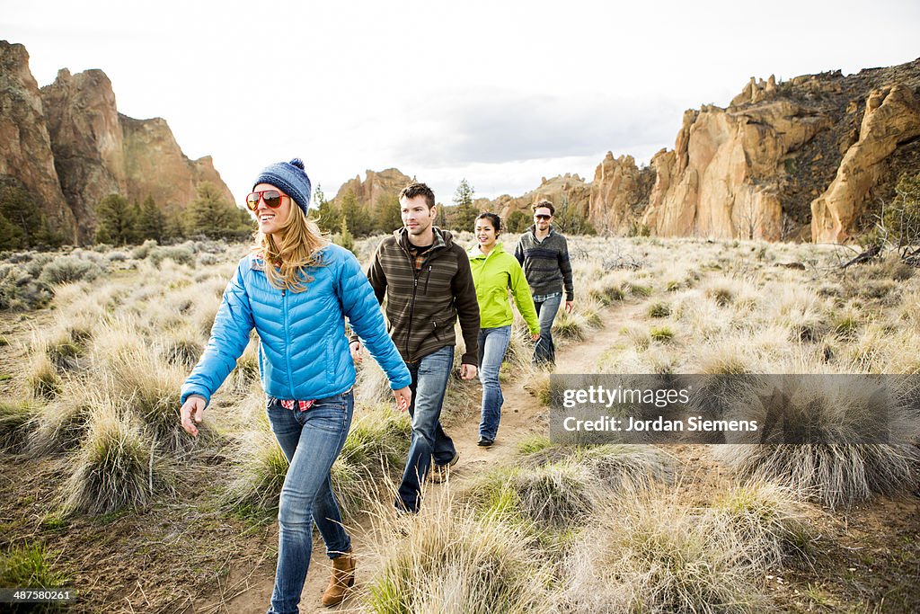 Friends on an adventure.