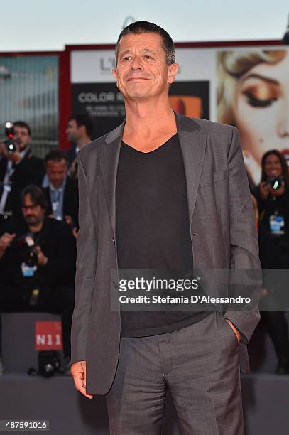 Emmanuel Carrere attends the 'Remember' premiere during the 72nd Venice Film Festival at Sala Grande on September 10, 2015 in Venice, Italy.