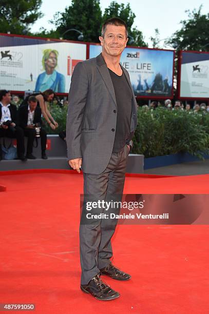 Emmanuel Carrere attends the 'Remember' premiere during the 72nd Venice Film Festival at Sala Grande on September 10, 2015 in Venice, Italy.