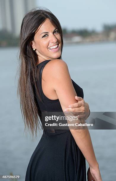 Claudia Romani is sighted on April 30, 2014 in Miami, Florida.