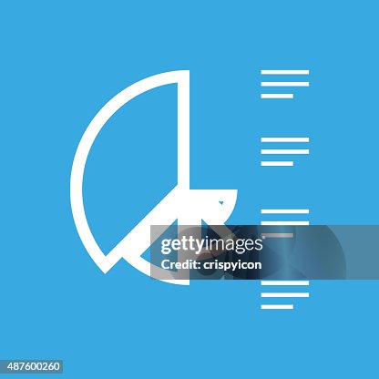 Coxcomb Chart icon on a blue background. Coxcomb Chart icon on a blue background.