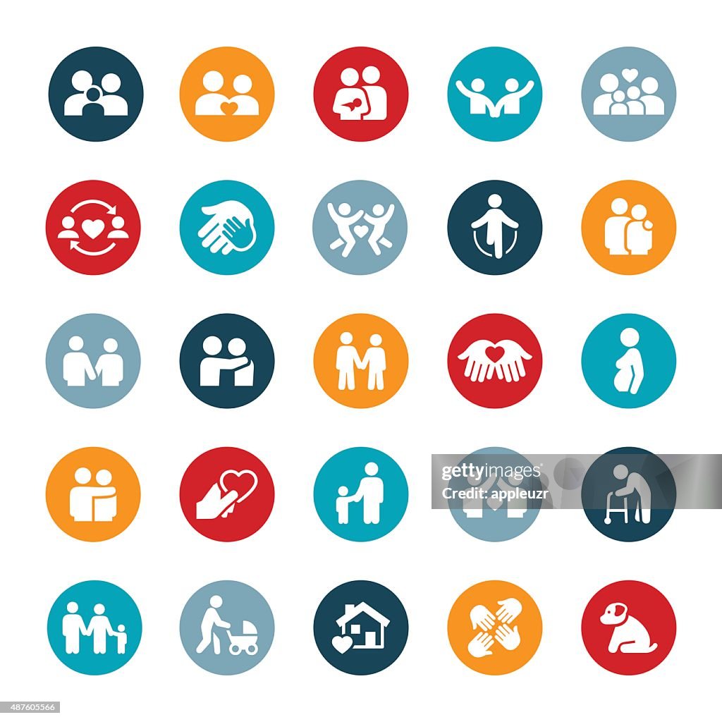 Couples and Family Relations Icons