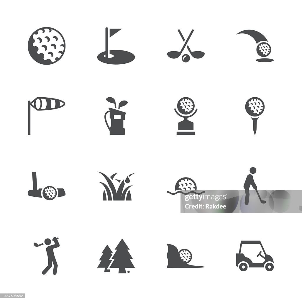 Golf Icons - Gray Series