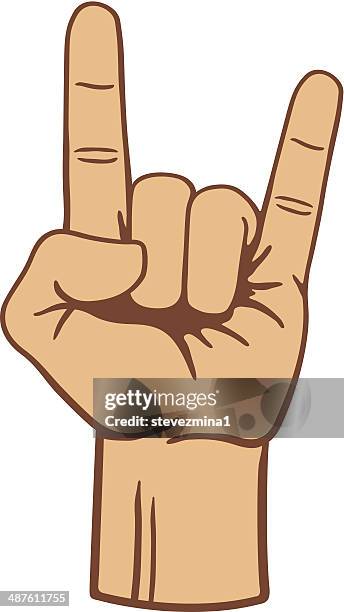 Rock Hand Button 2,839 Rock Hand Symbol Stock Photos, High-Res Pictures, and Images ...