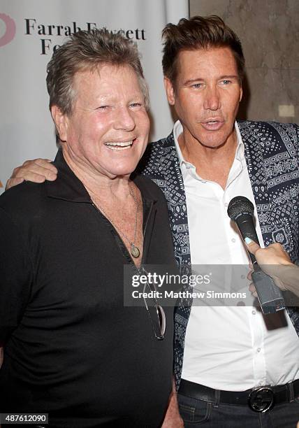 Actor Ryan O'Neal and Dr. Lawrence Piro attend the Farrah Fawcett Foundation 1st annual Tex-Mex Fiesta at Wallis Annenberg Center for the Performing...