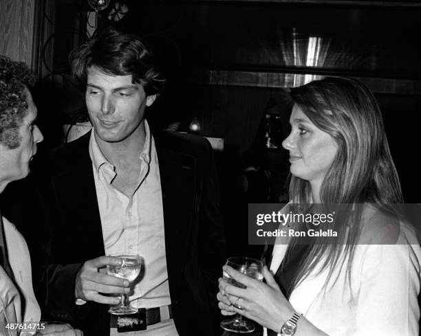 Christopher Reeve and Gae Exton attend NBC Party for Liz Smith on September 30, 1980 at Hisae Restaurant in New York City.