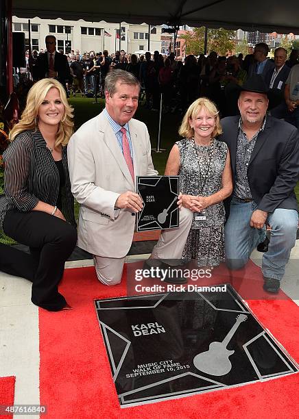 Trisha Yearwood and Garth Brooks Surprise Nashville Mayor Karl Dean and Wife Anne Davis with a Star on the Nashville Music City Walk of Fame on...