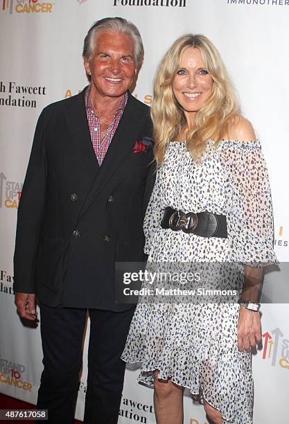 Actor George Hamilton and actress Alana Stewart attend the Farrah Fawcett Foundation 1st annual Tex-Mex Fiesta at Wallis Annenberg Center for the...