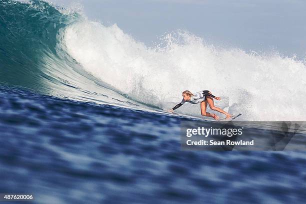 Laura Enever of Australia at the Swatch Women's Pro on September 10, 2015 in Lower Trestles, California.