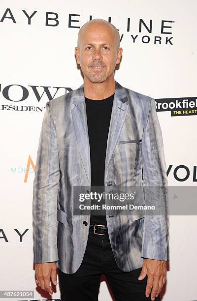 Fashion designer Italo Zucchelli attends The Daily Front Row's Third Annual Fashion Media Awards at the Park Hyatt New York on September 10, 2015 in...