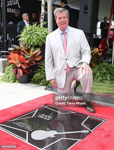 Nashville Mayor Karl Dean receives a Star on the Nashville Music City Walk of Fame at Nashville Music City Walk of Fame on September 10, 2015 in...