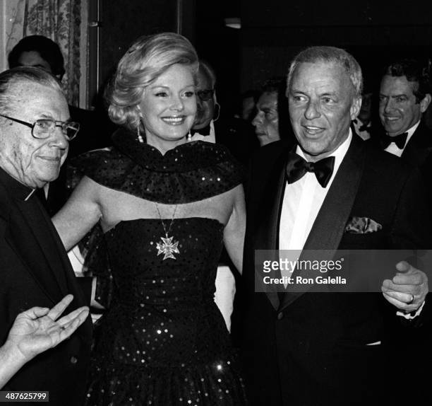 Frank Sinatra and Barbara Sinatra attend World Mercy Fund Benefit Gala on September 26, 1980 at the Waldorf Hotel in New York City.