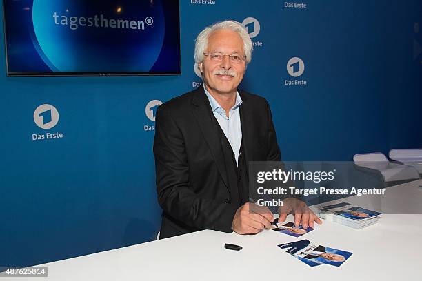 Thomas Roth visits the ARD stand at 2015 IFA Tech Fair on September 9, 2015 in Berlin, Germany.