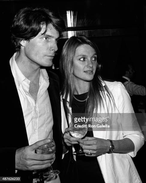 Christopher Reeve and Gae Exton attend NBC Party for Liz Smith on September 30, 1980 at Hisae Restaurant in New York City.