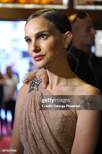 Actress Natalie Portman attends the "A Tale Of Love And Darkness" premiere during the 2015 Toronto International Film Festival at the Winter Garden...