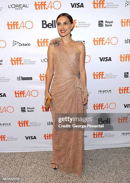 Actress Natalie Portman attends the "A Tale Of Love And Darkness" premiere during the 2015 Toronto International Film Festival at the Winter Garden...