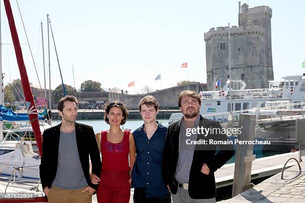 Jean Toussaint Bernard, Chloe Lambert, Baptiste Cosson and Thierry Godard attend the Jury Photocall as part of the 17th Festival of TV Fiction on...