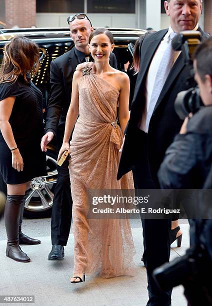 Actress Natalie Portman attends the "A Tale Of Love And Darkness" premiere during the 2015 Toronto International Film Festival at the Winter Garden...