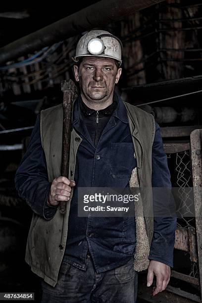 miner - miner helmet portrait stock pictures, royalty-free photos & images