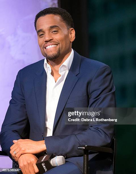 Actor Michael Ealy attends the AOL BUILD Speaker Series: "The Perfect Guy" at AOL Studios In New York on September 10, 2015 in New York City.