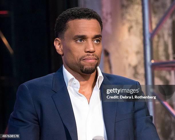 Actor Michael Ealy attends the AOL BUILD Speaker Series: "The Perfect Guy" at AOL Studios In New York on September 10, 2015 in New York City.