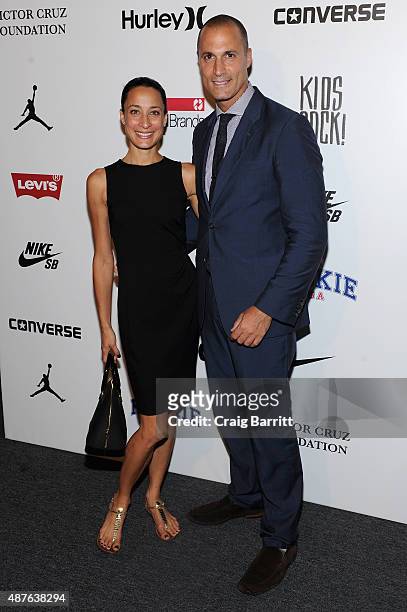 Photographer Nigel Barker and wife Cristen Barker attend the Nike/Levi's Kids Rock! fashion show during Spring 2016 New York Fashion Week at the The...
