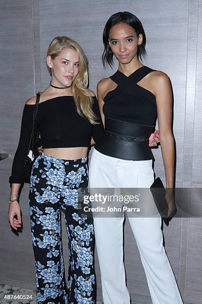 Models Ashley Smith and Cora Emmanuel attend The Daily Front Row's Third Annual Fashion Media Awards at the Park Hyatt New York on September 10, 2015...