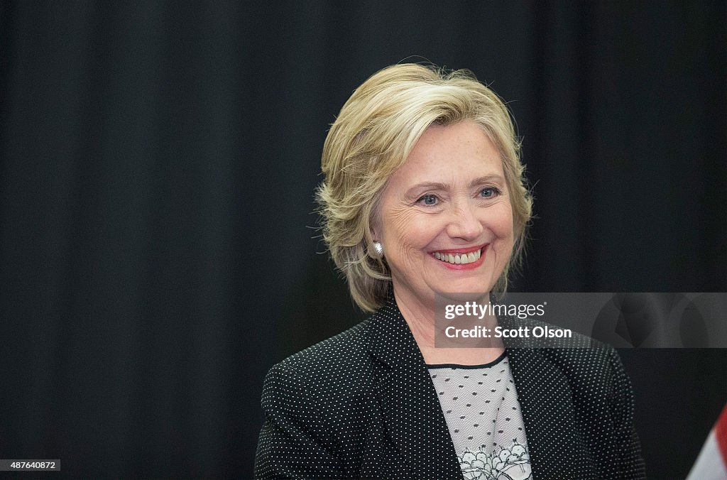 Hillary Clinton Campaigns In Milwaukee