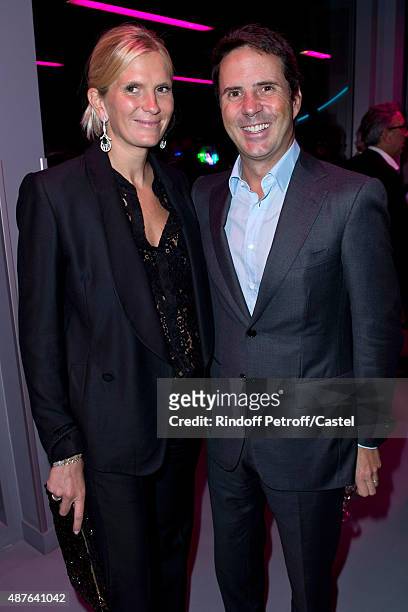 Ian Gallienne and his wife Segolene attend the Auction Dinner to Benefit 'Institiut Imagine' on September 10, 2015 in Paris, France.