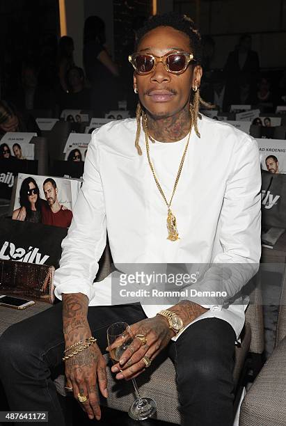 Wiz Khalifa attends The Daily Front Row's Third Annual Fashion Media Awards at the Park Hyatt New York on September 10, 2015 in New York City.