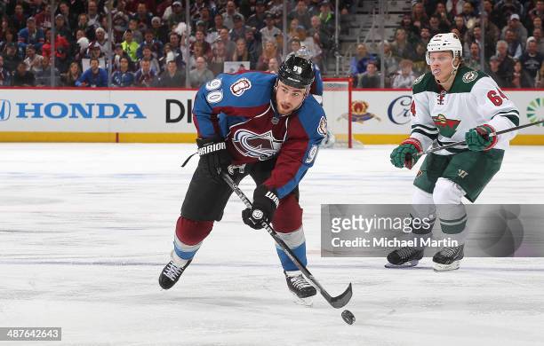 Ryan O'Reilly the Colorado Avalanche skates against the Minnesota Wild in Game Seven of the First Round of the 2014 Stanley Cup Playoffs at the Pepsi...