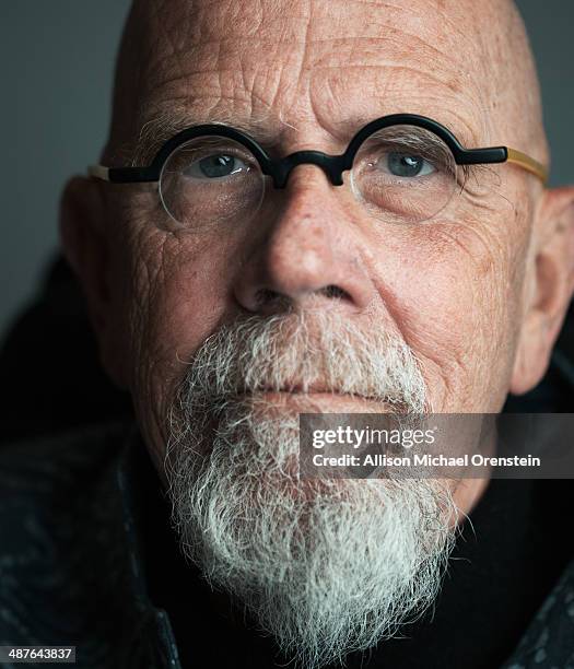 Artist Chuck Close is photographed for Wall Street Journal on February 28, 2014 in New York City.