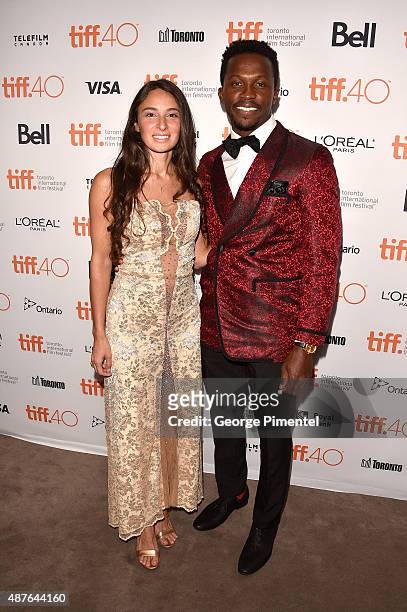 Actors Kathryn Aboya and Emmanuel Kabongo attend the "Demolition" premiere and opening night gala during the 2015 Toronto International Film Festival...