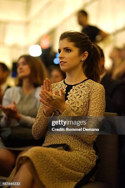Anna Kendrick attends The Daily Front Row's Third Annual Fashion Media Awards at the Park Hyatt New York on September 10, 2015 in New York City.