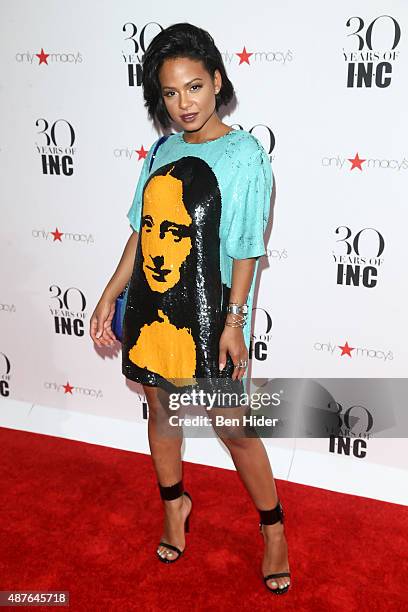 Christina Milian attends the celebration for 30 Years of I-N-C Collection at IAC Building on September 10, 2015 in New York City.